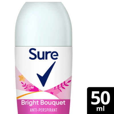 Sure Anti-Perspirant Roll On Bright Bouquet Deodorant 50ml