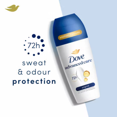 Dove advanced care anti-perspirant roll on original 50ml - British product