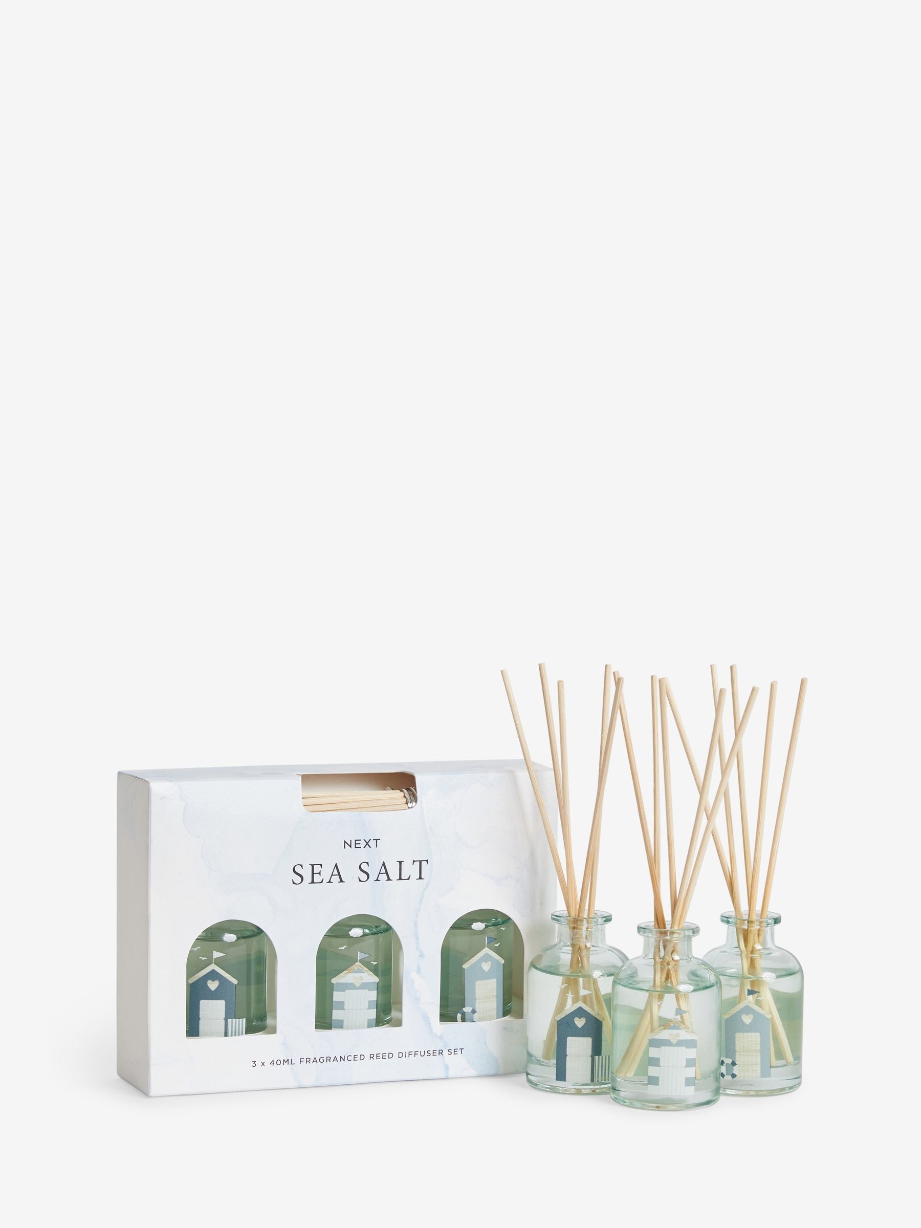 Sea Salt and Citrus reed diffuser set of 3 (British brand)