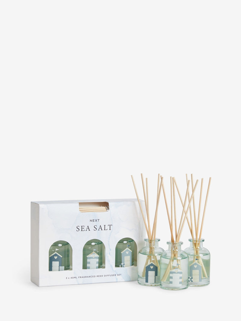 Sea Salt and Citrus reed diffuser set of 3 (British brand)
