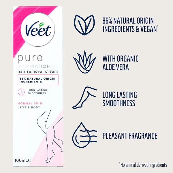 Veet hair removal cream normal skin 100ml (British brand)