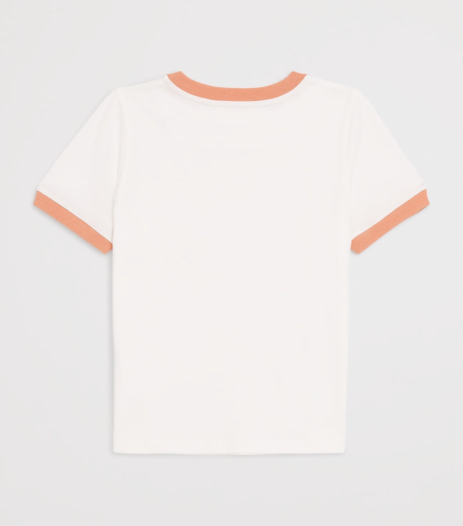 Chloé Kids Contrast-Trim Logo T-Shirt 4-14 Years - British product