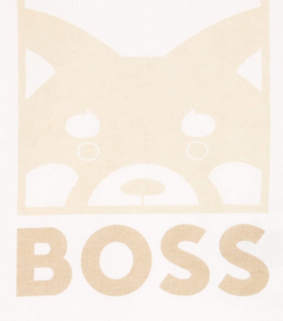 BOSS cotton animal logo T-shirt for children 1-18 months - British product