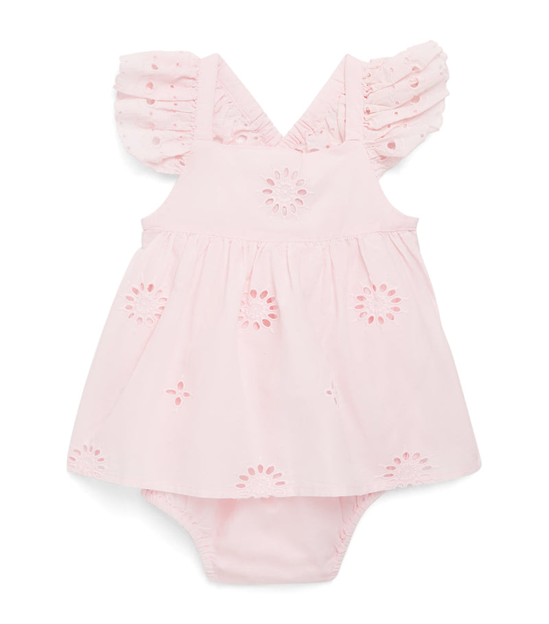 Louise Misha baby romper Broderie Anglaise 3-18 months, UK version