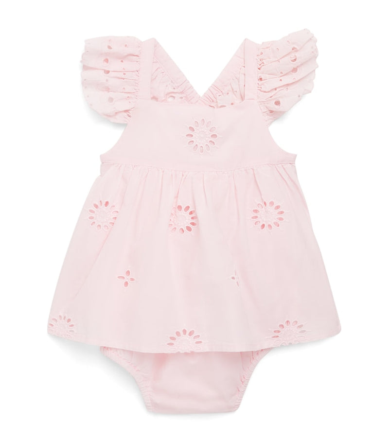Louise Misha baby romper Broderie Anglaise 3-18 months, UK version
