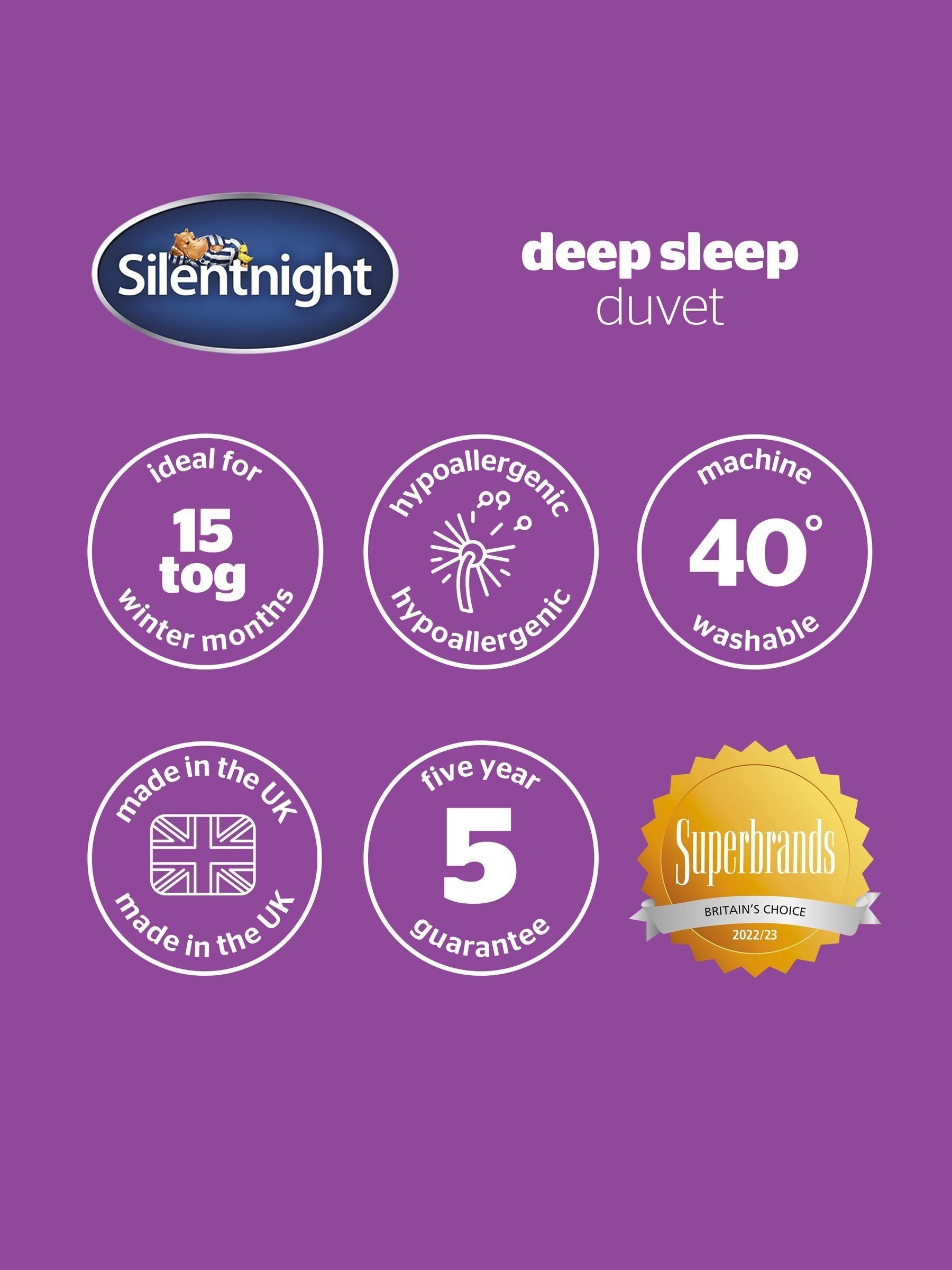 Silentnight Deep Sleep 15 Tog Duvet (British brand)