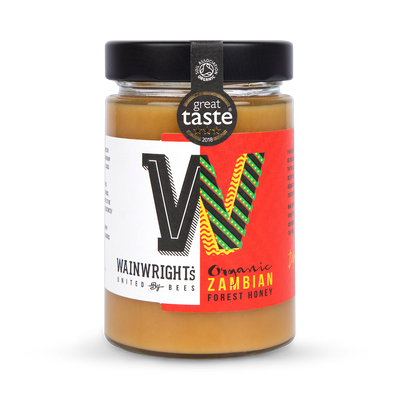 Miel de forêt zambien pressé à froid Wainwrights 380g