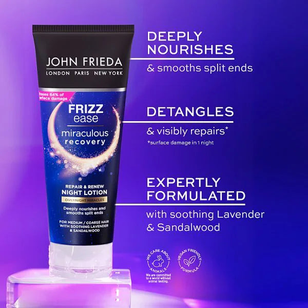 John Frieda hair lotion overnight miracles R&R 100ml, UK version