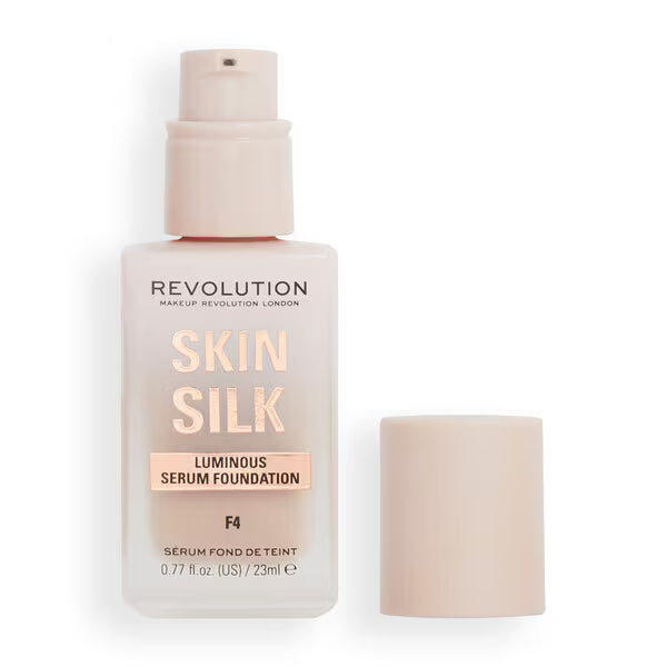 Revolution Skin Silk Serum Foundation F4, imported from the UK