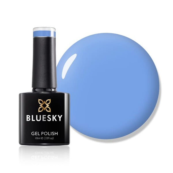 Bluesky gel polish Blue Iris bottle - British product