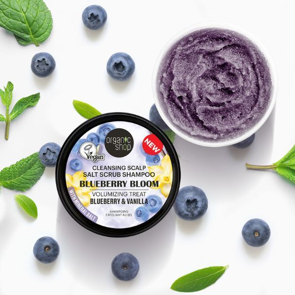 Organic Shop Scalp Shampoo Blueberry 250ml, imported from the UK