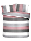 Fusion Pink Betley single duvet cover and pillowcase set - British product