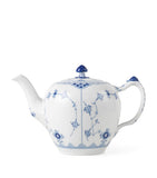 Royal Copenhagen Blue Fluted Plain Half Lace teapot 700ml, imported from the UK