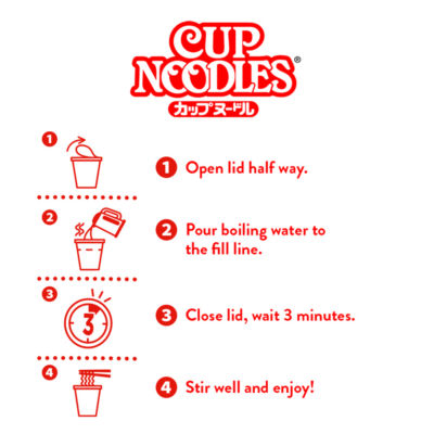 Nissin Cup Noodles 5 Spices Beef Flavour 64g, imported from the UK