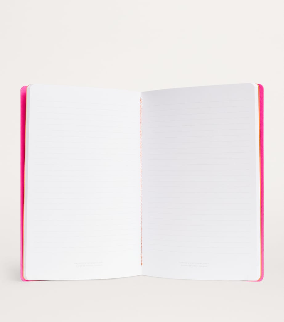 Harrods A5 notebook with magenta cover - British product