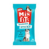 Misfits dog treats with chicken and beef 170g, imported from the UK