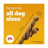 Pedigree bacon and chicken dog treats 123g, imported from the UK
