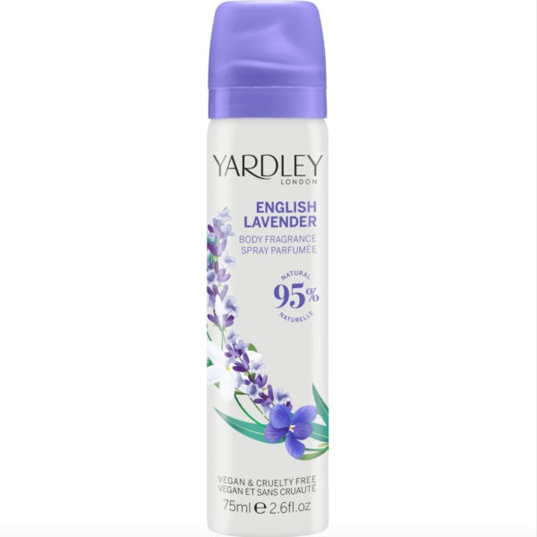 Yardley London Lavender Body Spray 75ml (British brand)