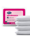 Silentnight Medium Ultrabounce pillows 4 pack (British brand)