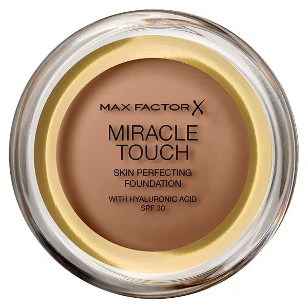 Max Factor Miracle Touch Foundation Toasted Almond, imported from the UK