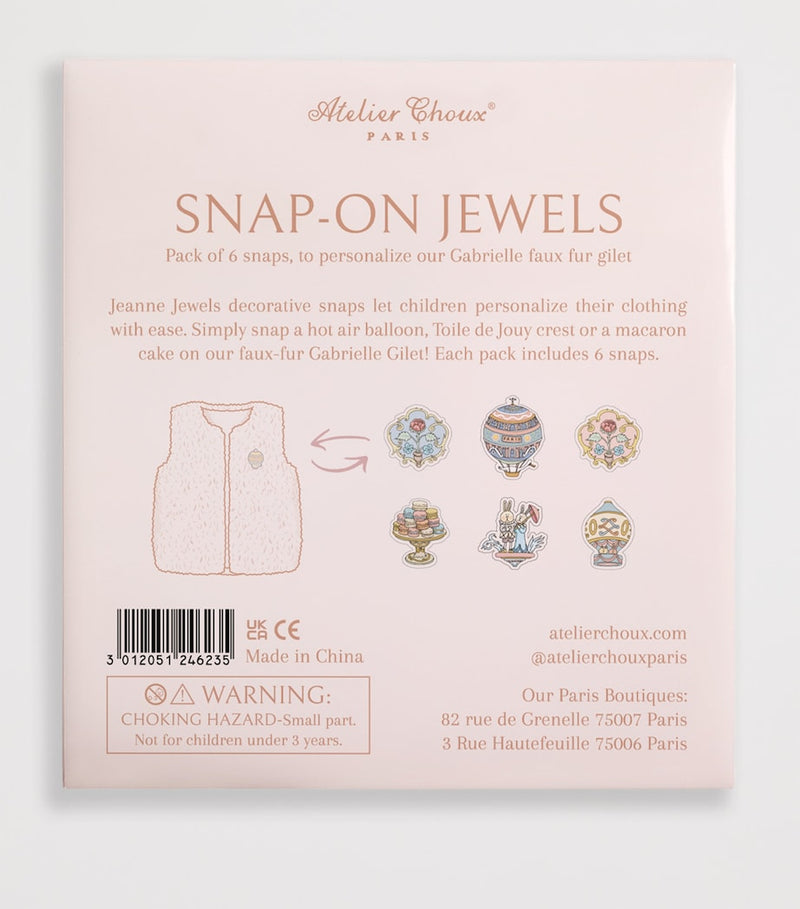 Atelier Choux Jeanne Jewel Set press-on buttons - British product