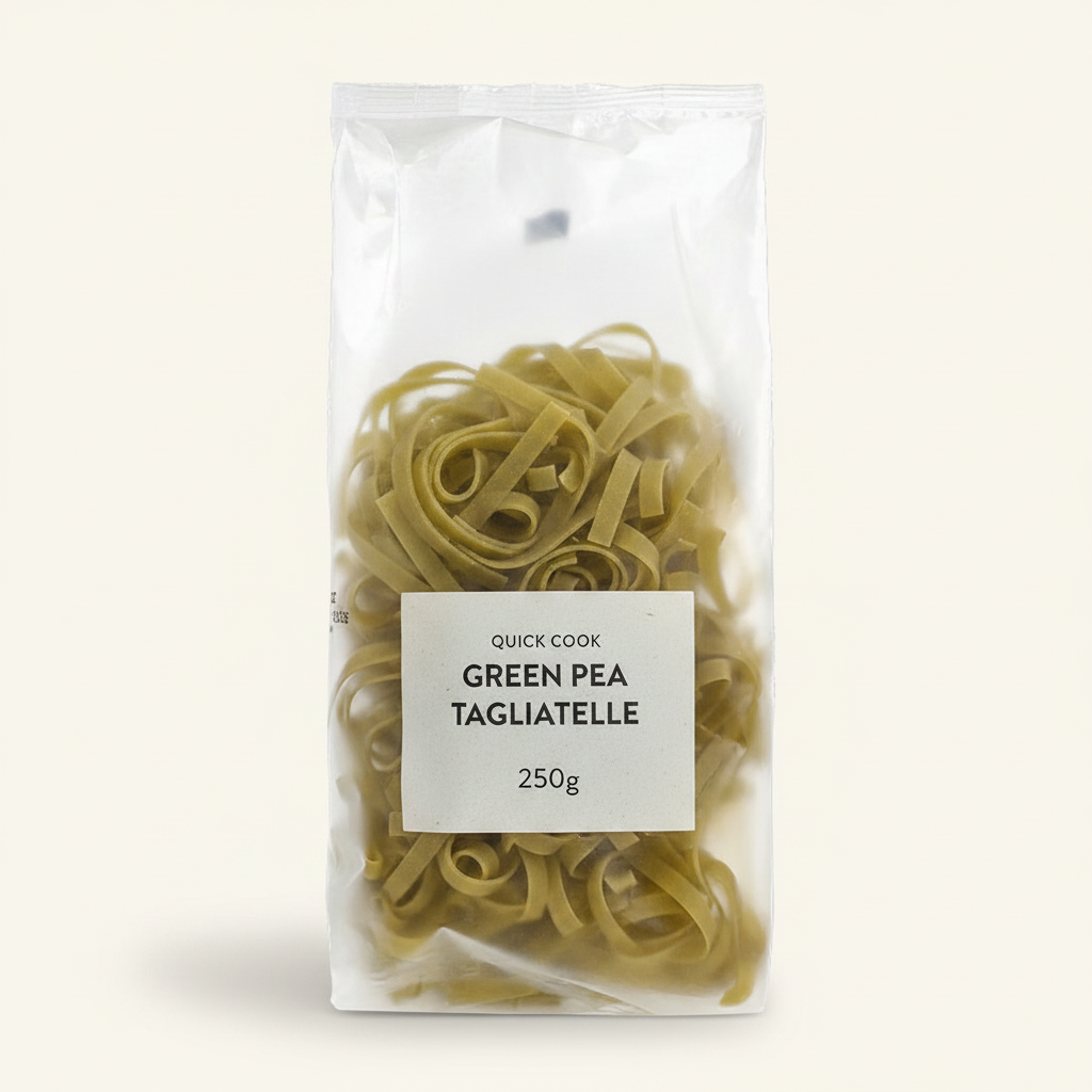 Holland & Barrett green pea tagliatelle 250g, UK version