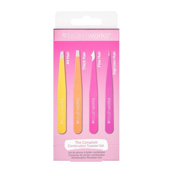 Brushworks 4 Piece Tweezer Set Brights - British product