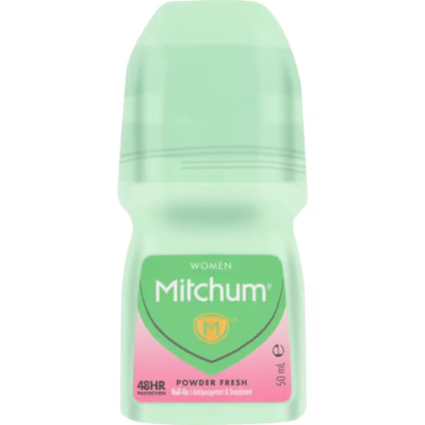 Mitchum Advanced Powder Fresh Roll On Antiperspirant 50ml, imported from the UK