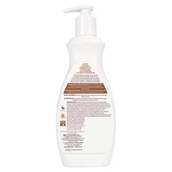 Palmer's Coconut Oil Body Lotion 400ml, imported from the UK