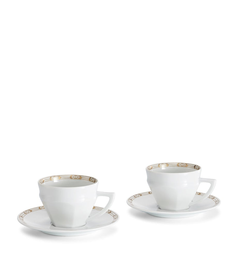 Baccarat Talleyrand porcelain tea cups and saucers set 220ml - British product