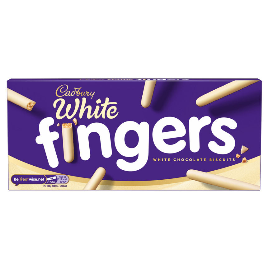 Cadbury Fingers White Chocolate Biscuits - McGrocer