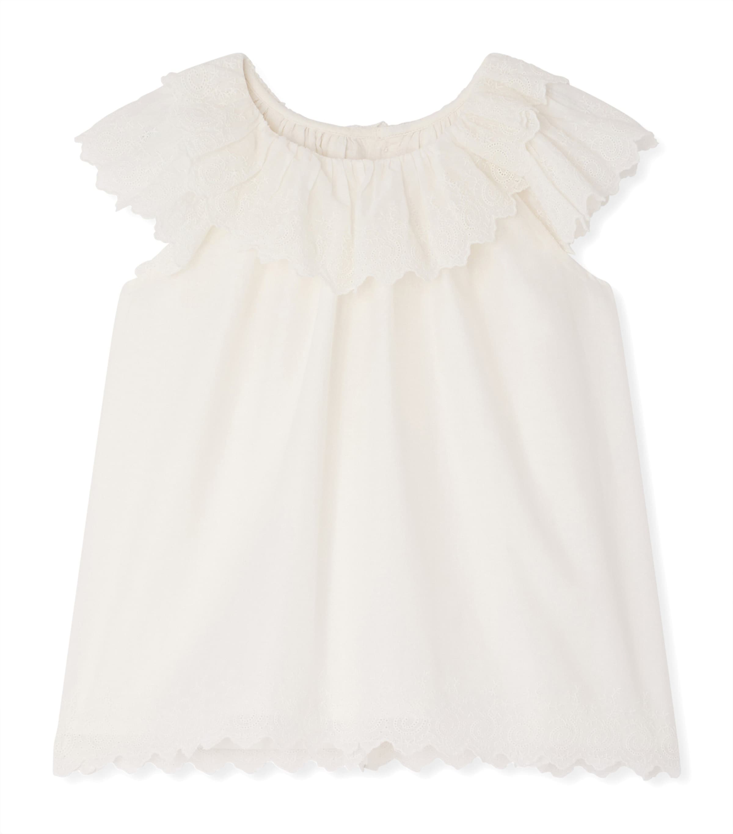 Bonpoint Cotton Broderie Anglaise Blouse (10-14 Years)