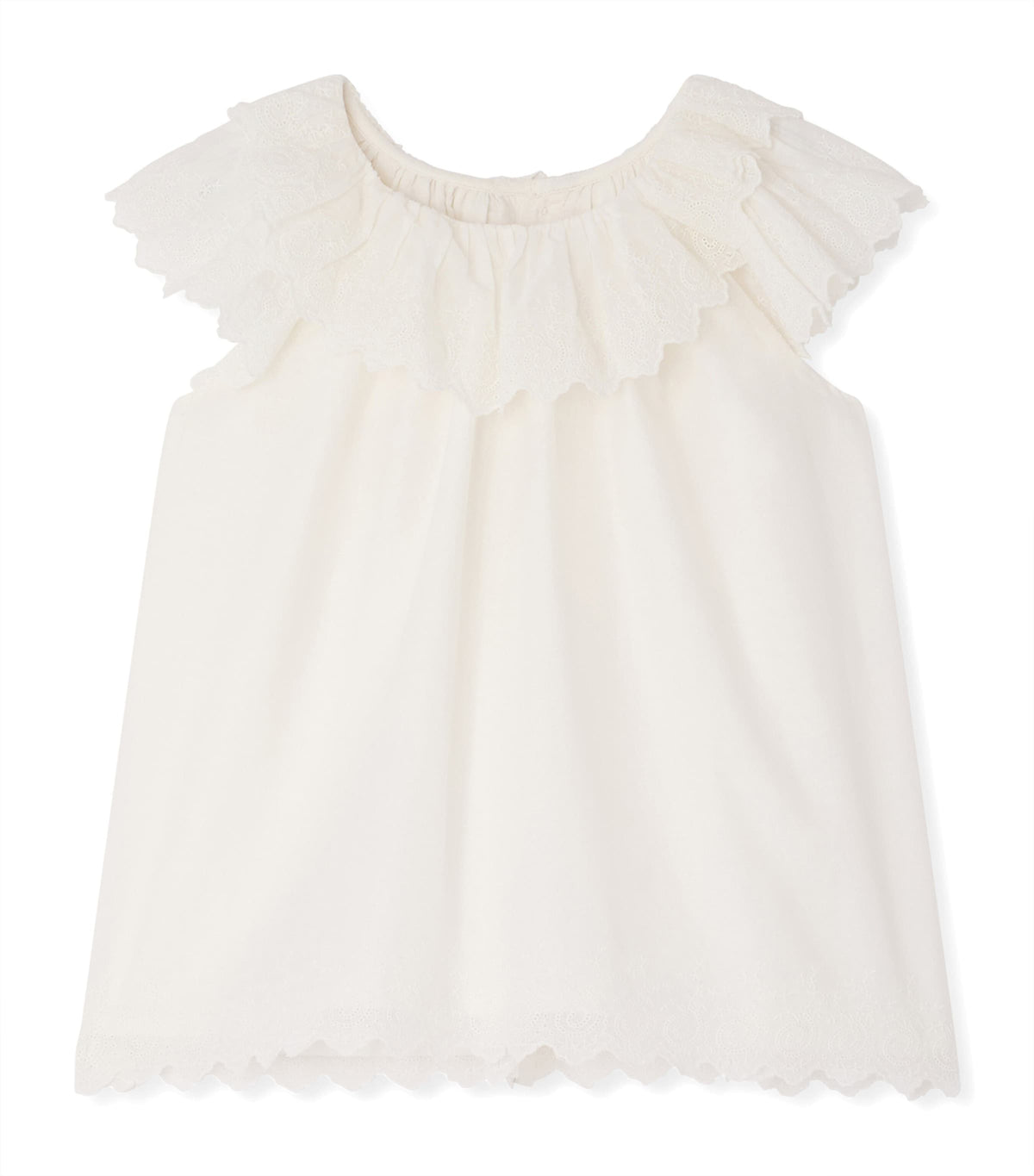 Bonpoint Cotton Broderie Anglaise Blouse (10-14 Years)