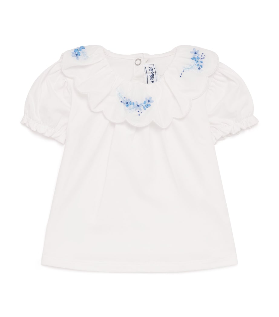 Tartine et Chocolat children's floral embroidered blouse (British brand)