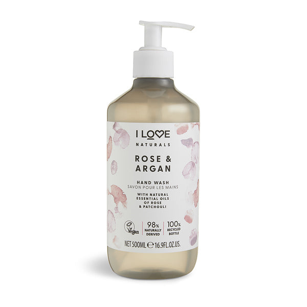 I Love Naturals Rose Argan Hand Wash 500ml, UK version