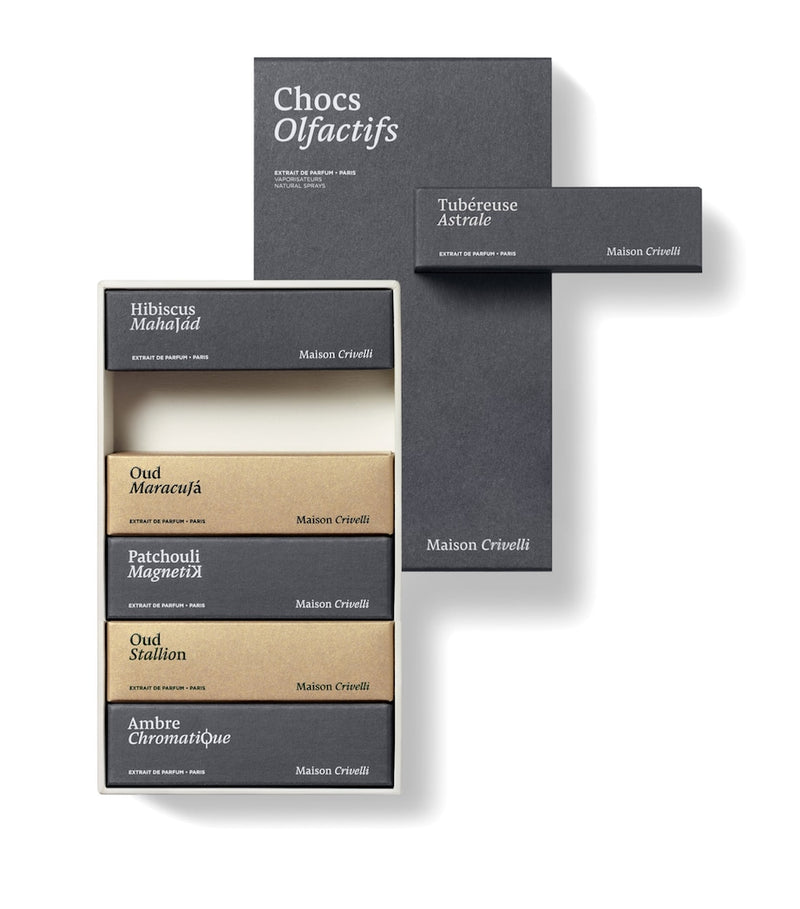 Maison Crivelli Adventure fragrance gift set 6 x 5ml, imported from the UK