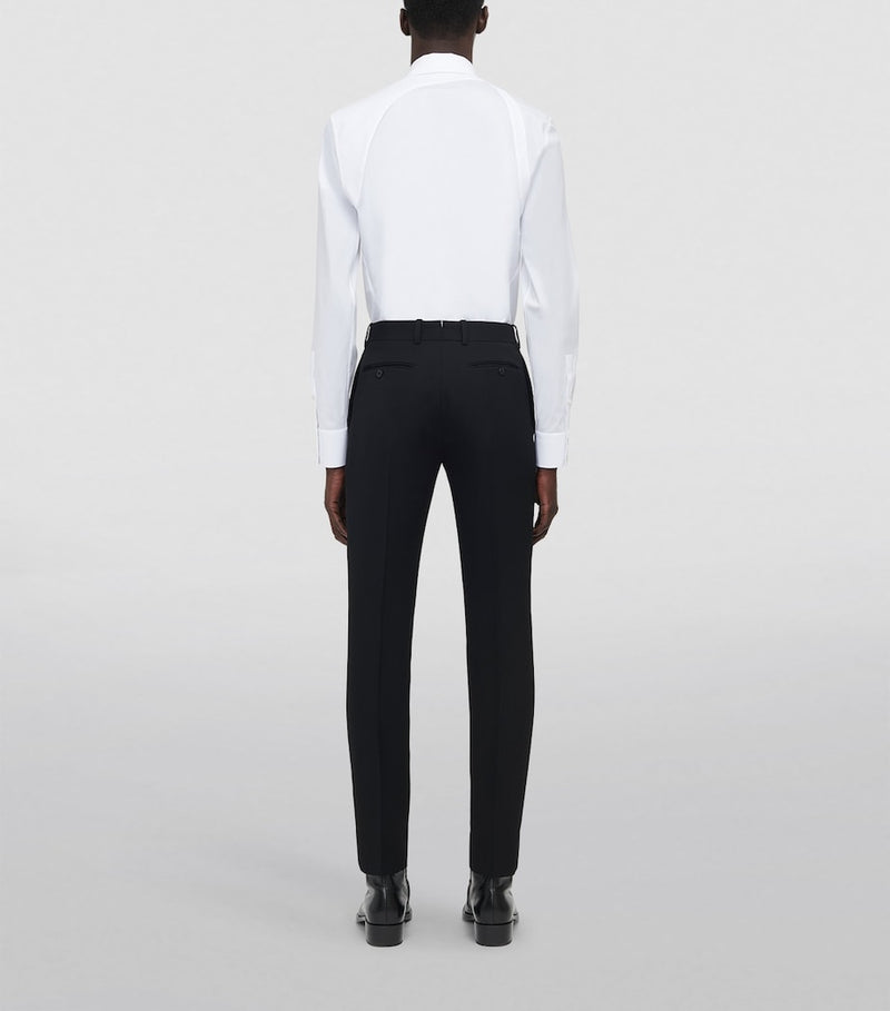 Alexander McQueen tailored cigarette trousers, imported from the UK