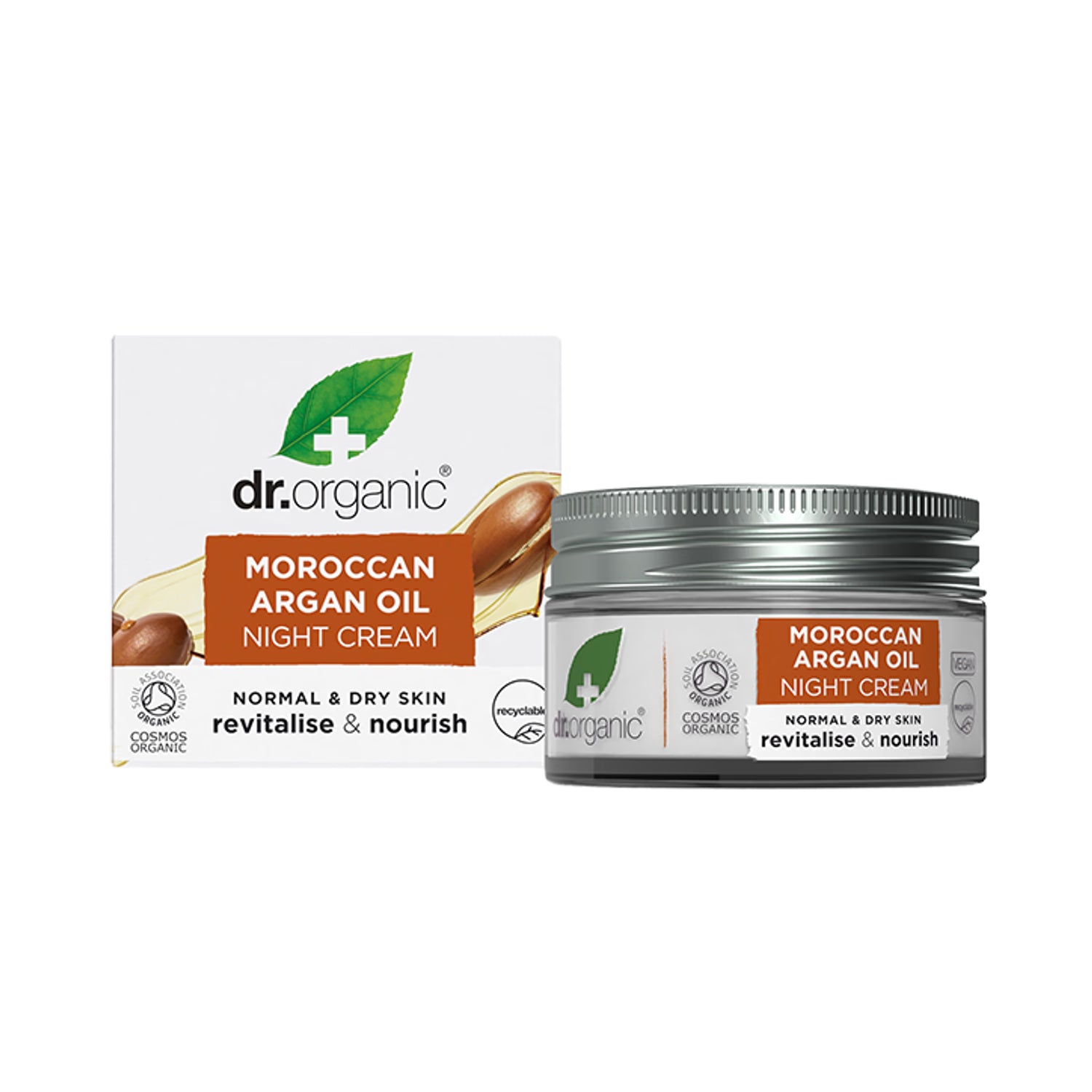 Dr Organic Moroccan Argan Oil Night Cream 50ml, imported from the UK