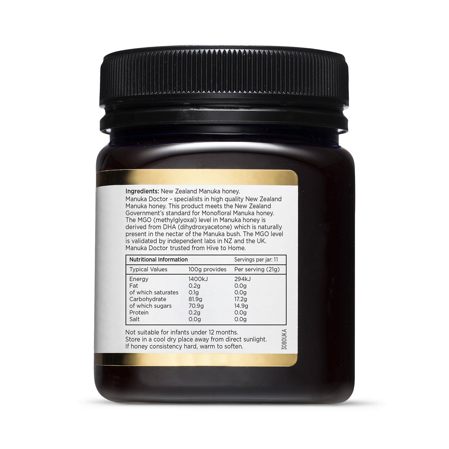 Manuka Doctor Manuka Honey MGO 100 250g imported from New Zealand