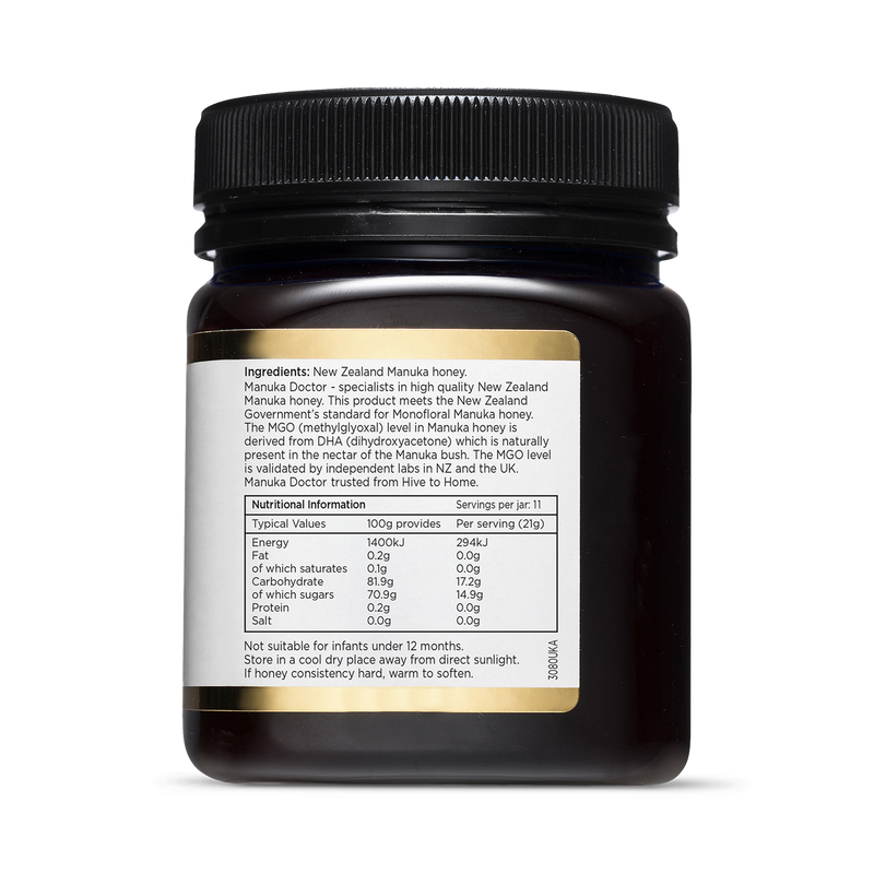 Manuka Doctor Manuka Honey MGO 100 250g imported from New Zealand