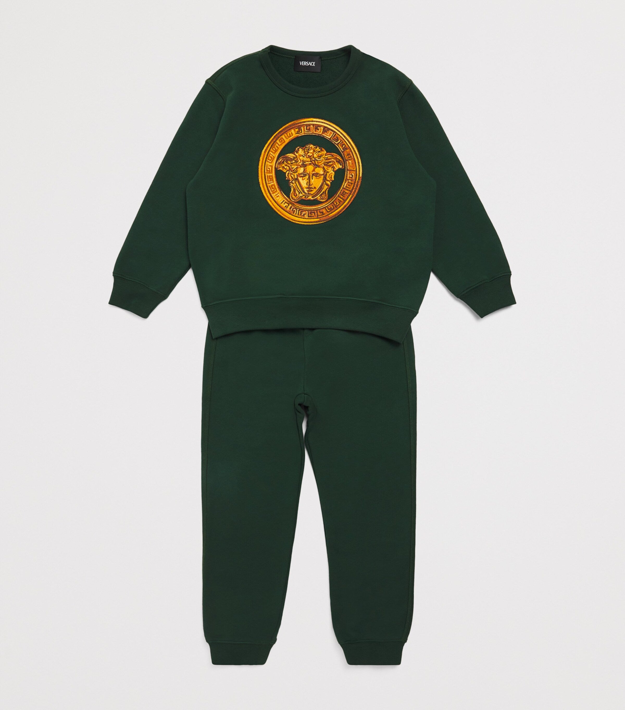 Versace Kids Cotton Embroidered Medusa Sweatshirt 6-14 years (British brand)