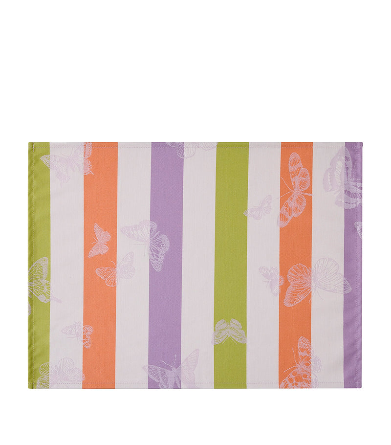 Le Jacquard Français Bal des Papillons coated placemat 36cm x 50cm, UK version