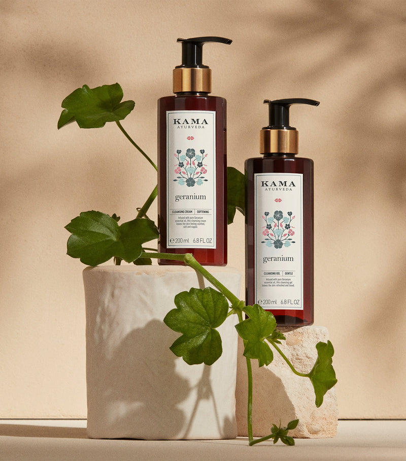 KAMA AYURVEDA geranium cleansing gel 200ml, UK version