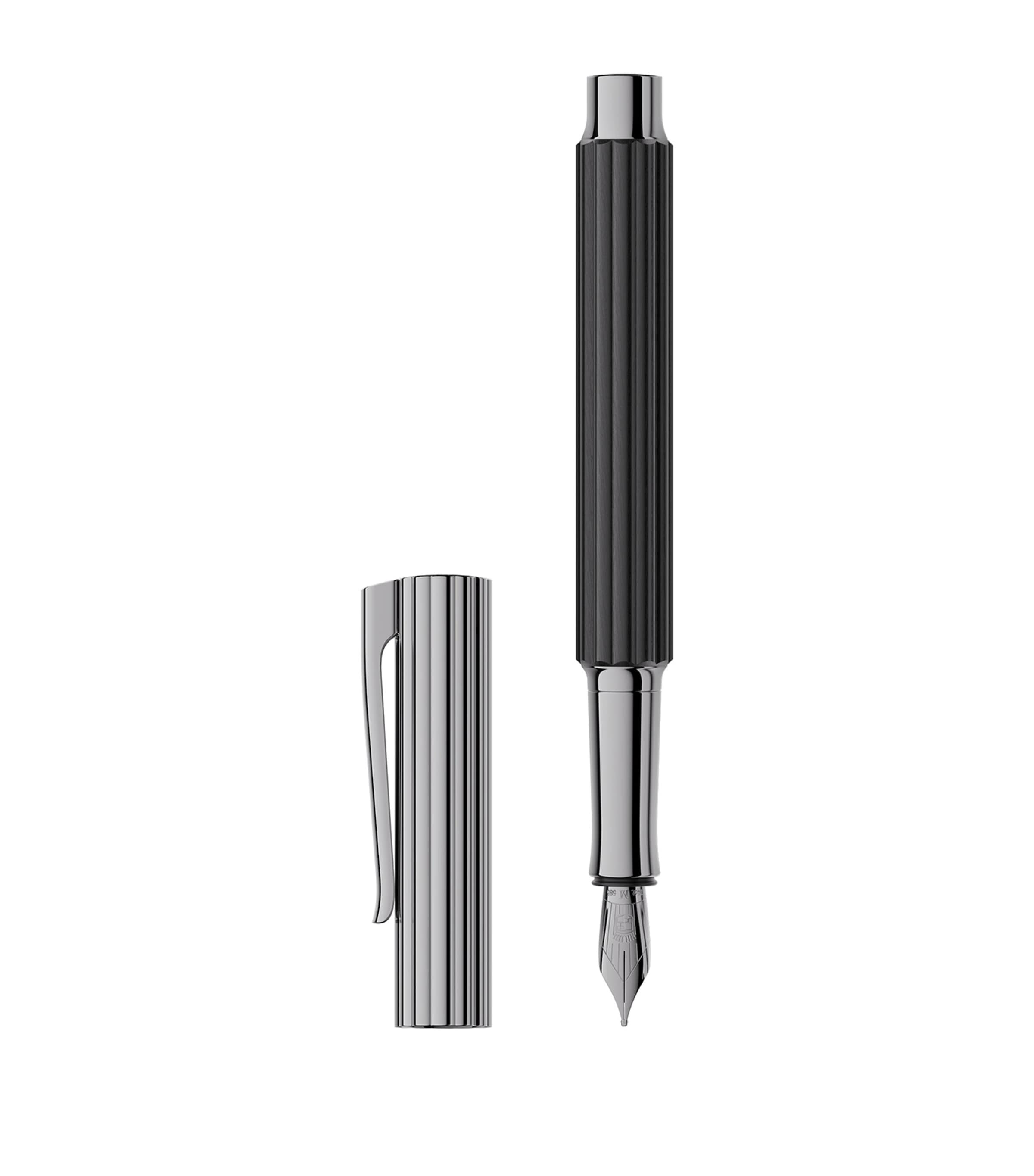 Graf von Faber-Castell ebony wood bloom fountain pen, UK version
