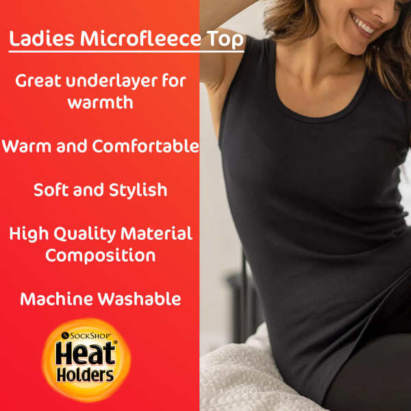 Heat Holders Ladies Thermal Underwear Sleeveless Vest, UK version