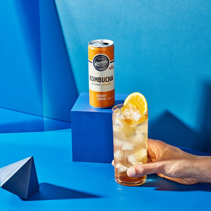 Remedy Kombucha Ginger Lemon 4 x 330ml - McGrocer