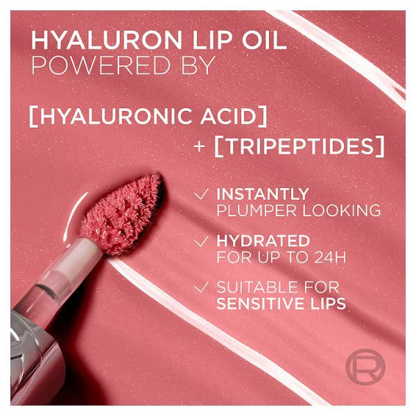 L'Oréal Lip Oil Berry Jolie with Hyaluronic Acid, UK version