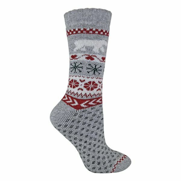 Sock Snob Ladies Novelty Patterned Wool Xmas Socks 4-8 UK - McGrocer
