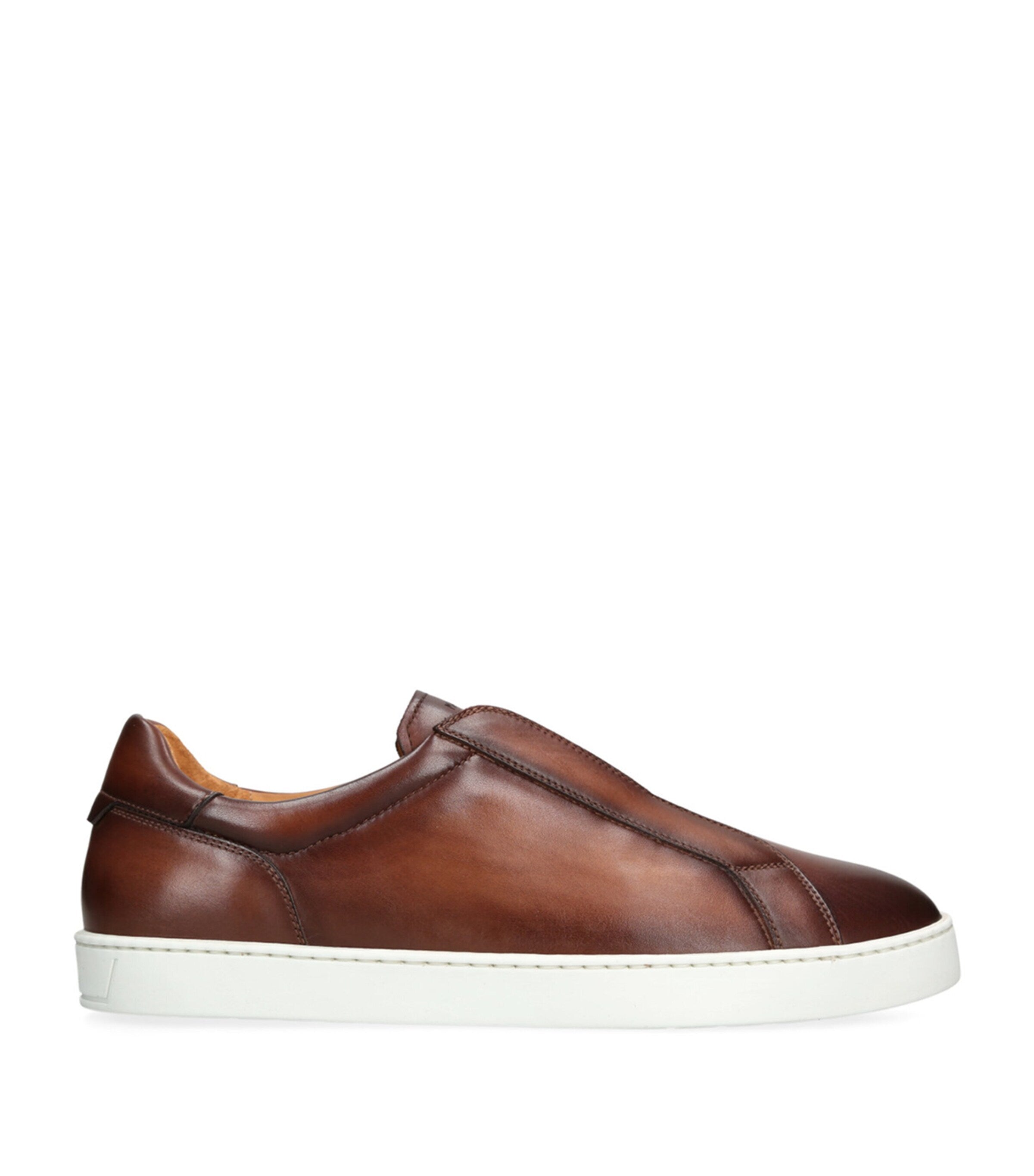 Magnanni Leather Laceless Sneakers, imported from the UK