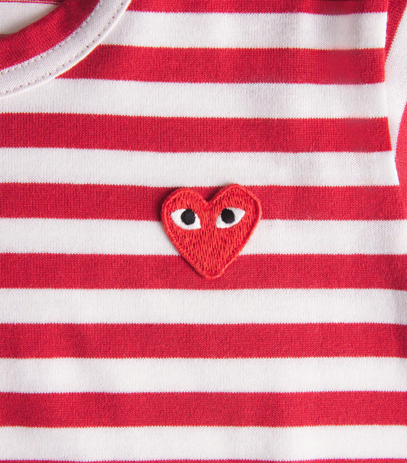 Comme Des Garçons children's stripe heart T-shirt 2-6 years - British product
